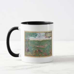 Mug Carte de Linz, de "Civitates Orbis Terrarum" par