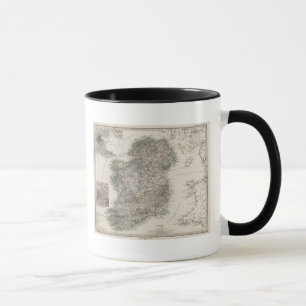 Mug Carte de l'Irlande par Stieler