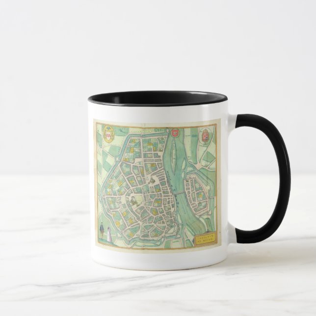 Mug Carte de Maastricht, de 'Civitates Orbis Terrarum (Droite)