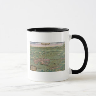 Mug Carte de Mantua, de "Civitates Orbis Terrarum" par