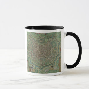Mug Carte de Milan, de "Civitates Orbis Terrarum" par