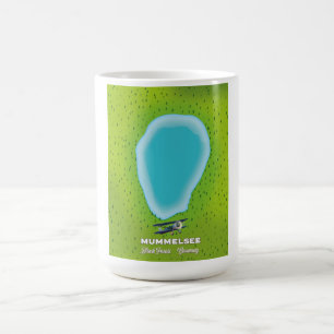 Mug Carte de Mummelsee Forêt-Noire Allemagne.