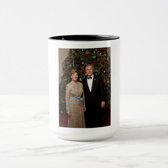 Mug Carte de Noël du président américain George Bush (Centre)