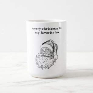 Mug Carte de Noël la plus drôle préférée du Père Noël
