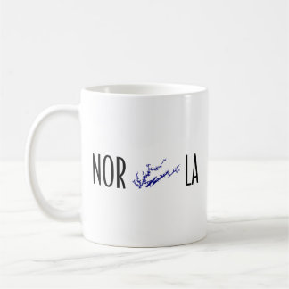 Mug Carte de Norris Lake Tennessee Typographie