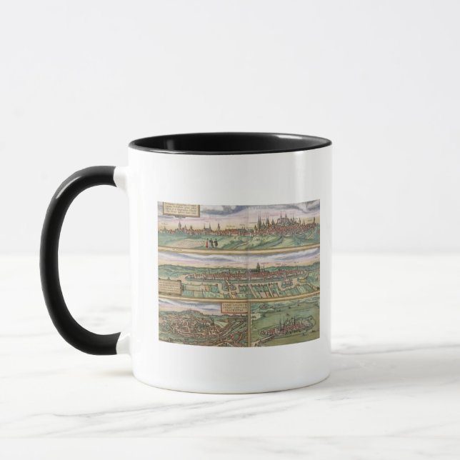 Mug Carte de Nuremberg, d'Ulm, et de Saltzburg, de (Gauche)