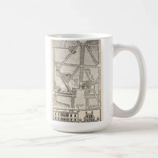 Mug Carte de parc de Greenwich (Droite)
