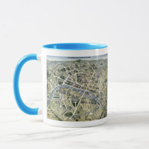 Mug Carte de Paris au cours de la période des Grands