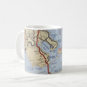 Mug Carte de Sausalito Mill Valley