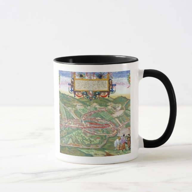 Mug Carte de Serravalle, de 'Civitates Orbis Terrarum (Droite)