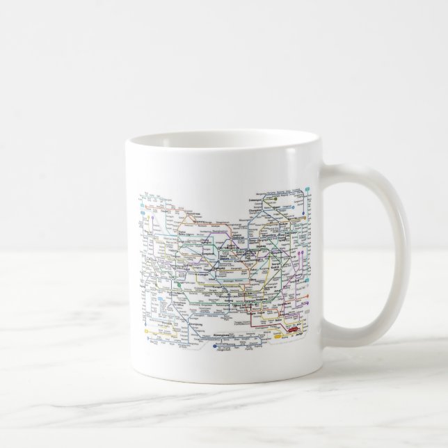 Mug Carte de souterrain de Séoul (Droite)
