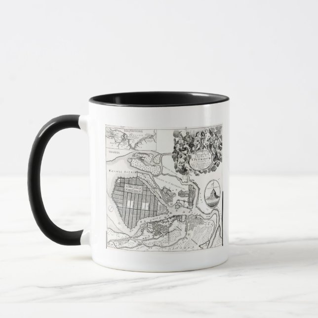Mug Carte de St Petersburg (Gauche)