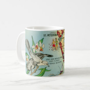Mug Carte de St. Petersburg Floride