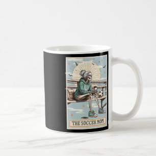 Mug Carte de tarot de maman de football rétro Squelett