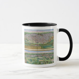 Mug Carte de Toledo et de Valladolid, de 'Civitates