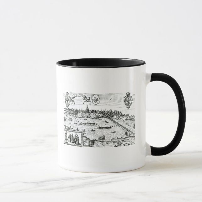 Mug Carte de Varsovie, de "Civitates Orbis Terrarum" (Droite)