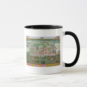 Mug Carte de Visby, de "Civitates Orbis Terrarum" par