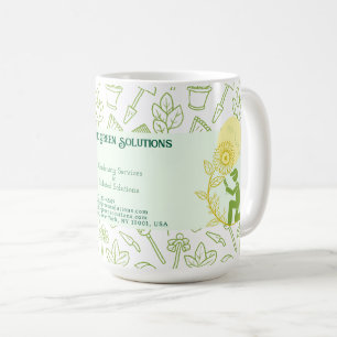 Mug Carte de visite de solutions de jardinage et de pa