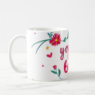 Mug Carte de voeux de Saint Valentin avec les coeurs,