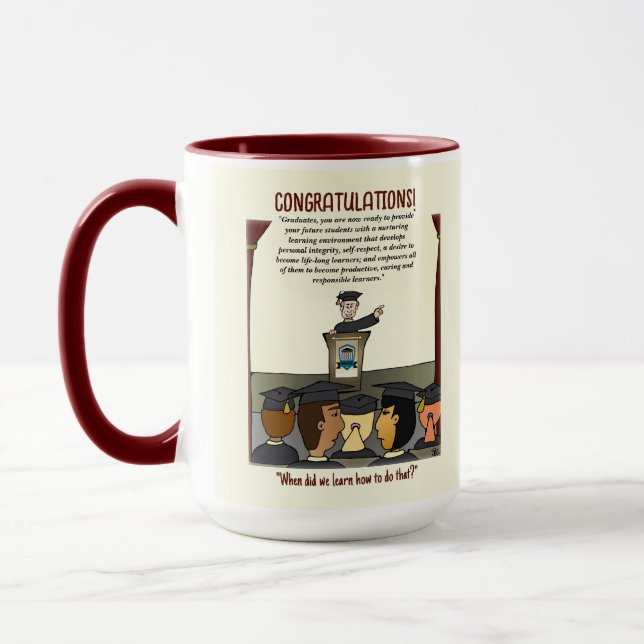Mug Carte de voeux des diplômés (Gauche)