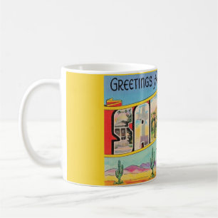 Mug Carte de vœux vintage de Santa Fe