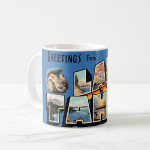 Mug Carte de vœux vintage du lac Tahoe