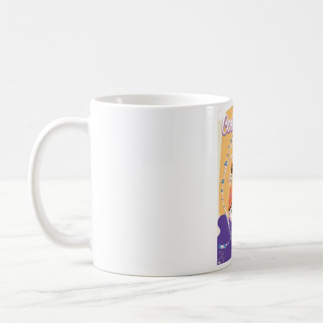 Mug Carte de voyage costaricaine (Gauche)