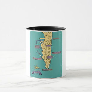 Mug Carte de voyage illustrée de Gibraltar