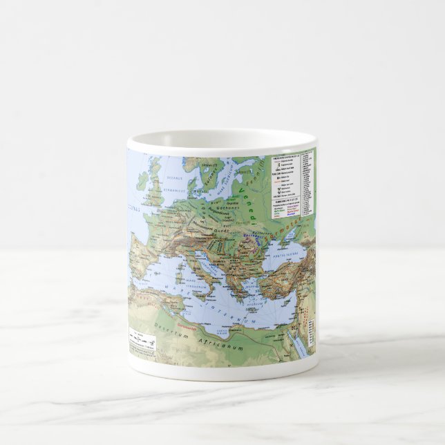 Mug Carte d'empire romain pendant le règne de (Centre)