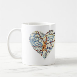 Mug Carte des années 50 d'Austin