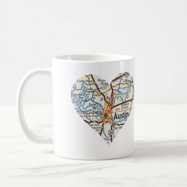 Mug Carte des années 50 d'Austin (Gauche)