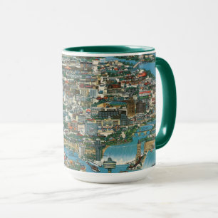 Mug Carte des chutes du Niagara