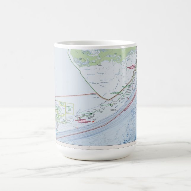 Mug Carte des clés de la Floride (Centre)