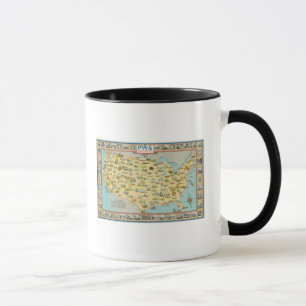 Mug Carte des États-Unis
