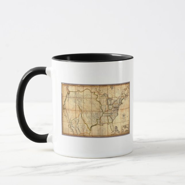 Mug Carte des États-Unis 3 (Gauche)