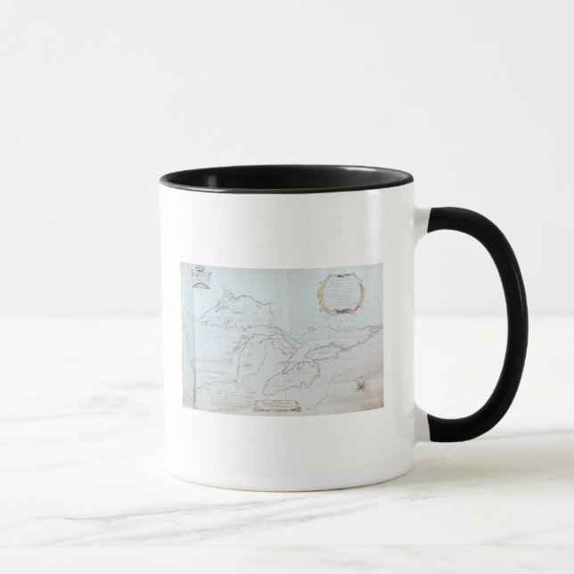 Mug Carte des Great Lakes (Droite)