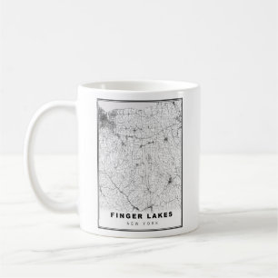 Mug Carte des lacs du doigt