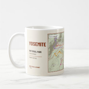 Mug Carte des sentiers de randonnée du parc national d