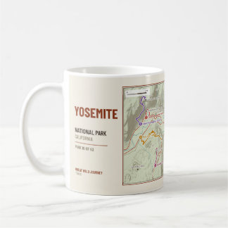 Mug Carte des sentiers de randonnée du parc national d