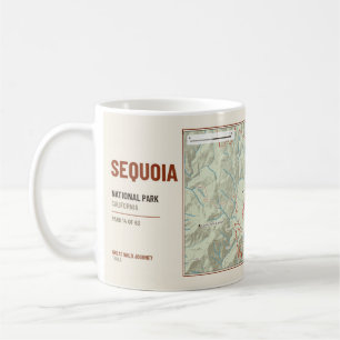 Mug Carte des sentiers de randonnée du parc national d