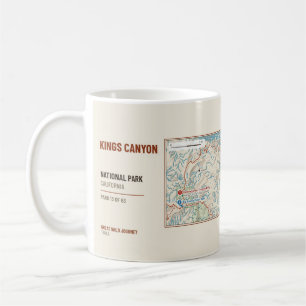 Mug Carte des sentiers de randonnée du parc national d