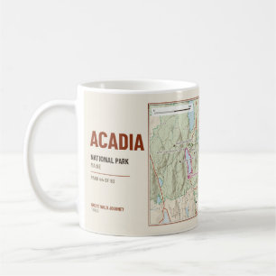 Mug Carte des sentiers de randonnée du parc national d