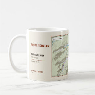 Mug Carte des sentiers de randonnée du parc national d