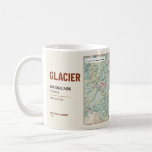 Mug Carte des sentiers de randonnée du parc national d