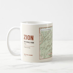 Mug Carte des sentiers de randonnée du parc national d