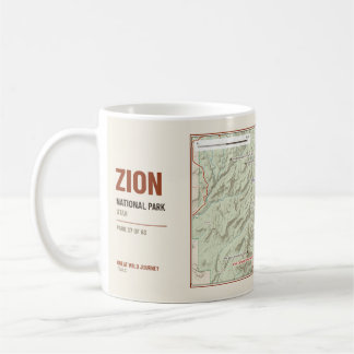 Mug Carte des sentiers de randonnée du parc national d