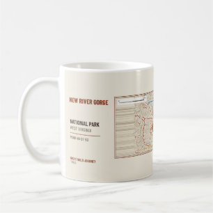 Mug Carte des sentiers de randonnée du parc national d