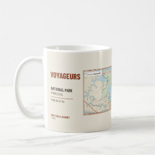 Mug Carte des sentiers de randonnée du parc national d