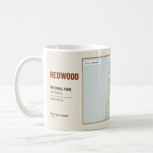 Mug Carte des sentiers des parcs nationaux et étatique