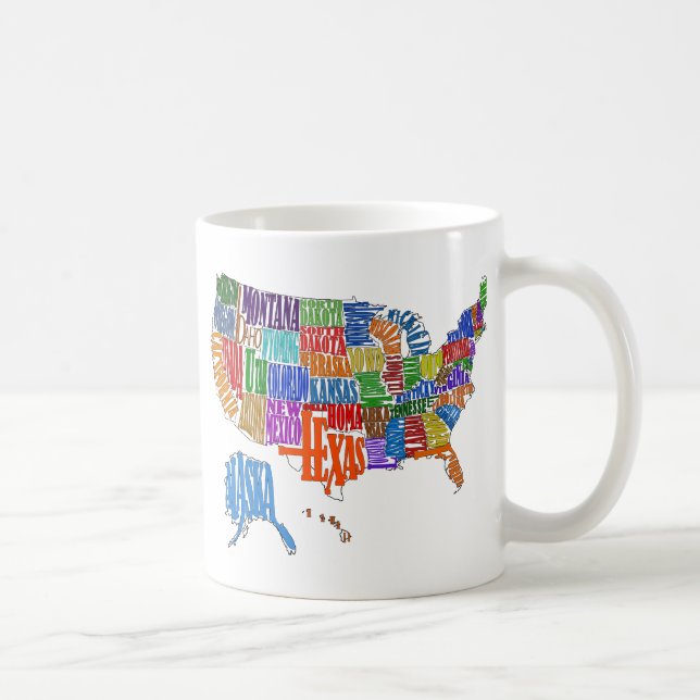 Mug Carte des USA (Droite)